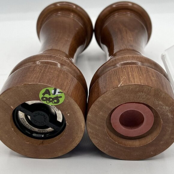 Olde Thompson Walnut Wood Vintage USA Salt Pepper Grinder Set 8.5" Tall Classic - Picture 16 of 16